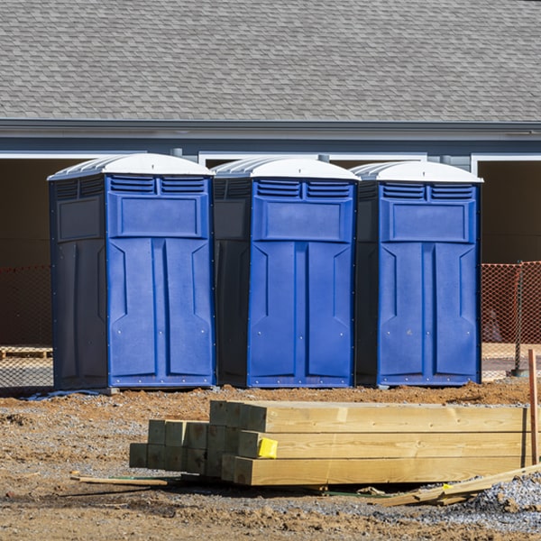 how can i report damages or issues with the portable toilets during my rental period in Hermleigh